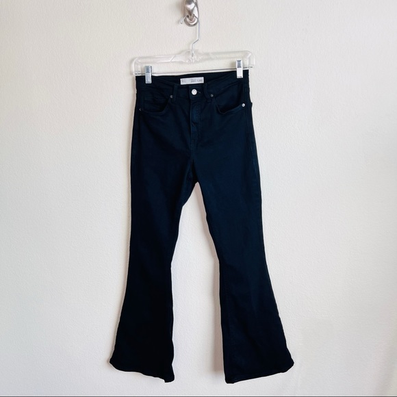 TOPSHOP Black Jamie High Waisted Flare Jeans - Picture 2 of 13
